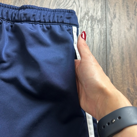 Adidas Women's Athletic Shorts in Navy with White Accents - Picture 3 of 6